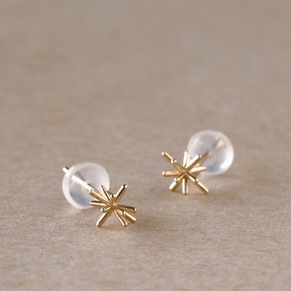 【elaia】ピアス K10 ブライトスター スタッドピアス オリジナルボックス/巾着付き