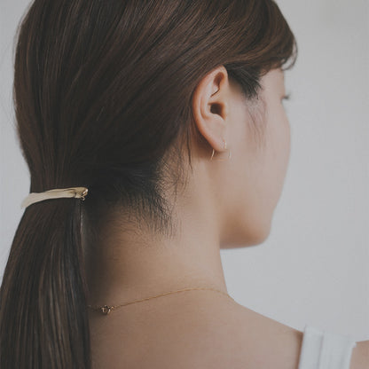 【elaia】ピアス ハート フープピアス オリジナルボックス/巾着付き