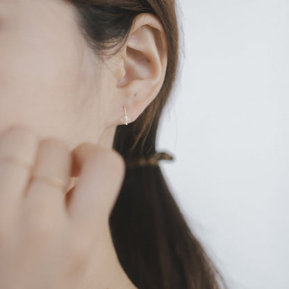 【elaia/エライア】 ピアス Silver925/K14ゴールドフィルド 天然石 ボール スタッドピアス オリジナルボックス/巾着付き