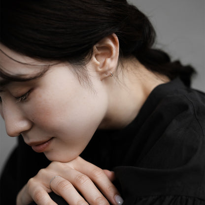 【elaia/エライア】 ピアス Silver925/K14ゴールドフィルド K14 コンビカラー ロール フックピアス オリジナルボックス/巾着付き