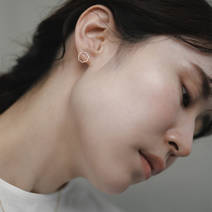 【elaia/エライア】 ピアス Silver925/K14ゴールドフィルド クラウド スタッドピアス オリジナルボックス/巾着付き