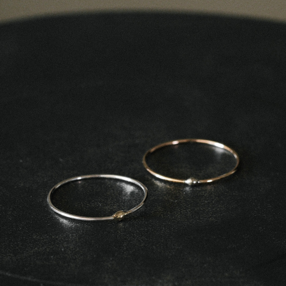 【elaia/エライア】 リング Silver925/K14ゴールドフィルド K14 コンビカラー 4号 11号 13号 15号 指輪 オリジナルボックス/巾着付き