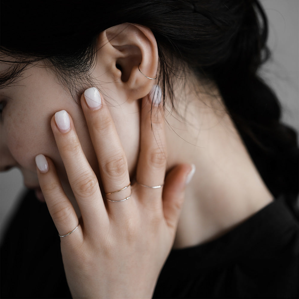 【elaia/エライア】 リング Silver925/K14ゴールドフィルド K14 コンビカラー 4号 11号 13号 15号 指輪 オリジナルボックス/巾着付き