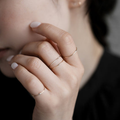 【elaia/エライア】 リング Silver925/K14ゴールドフィルド K14 コンビカラー 4号 11号 13号 15号 指輪 オリジナルボックス/巾着付き