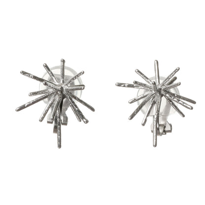【LIMITED NUMBER/リミテッドナンバー】  MOON stainless collection イヤリング メタル ブライトスター シリコンカバー付き クリップイヤリング