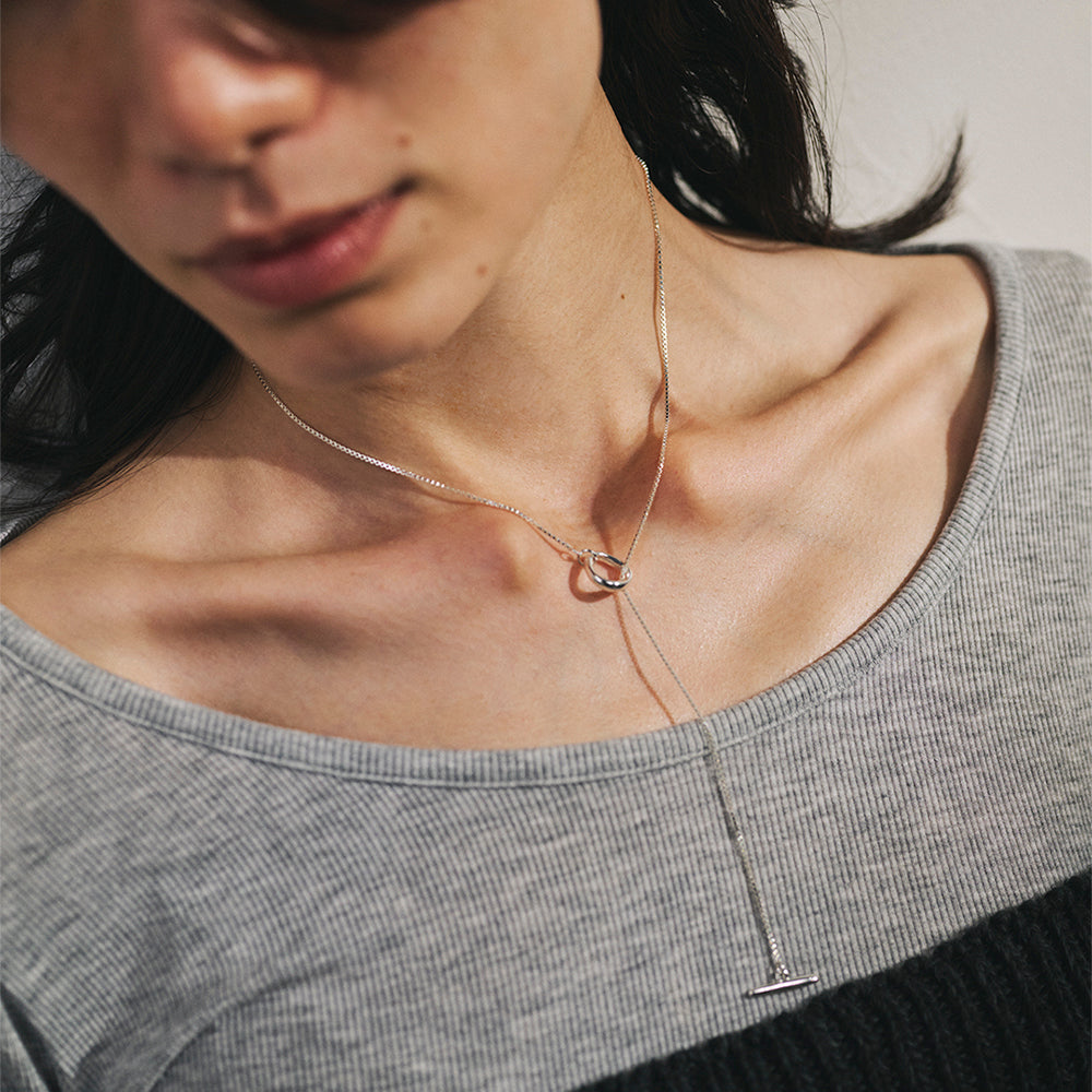 【LIMITED NUMBER】silver925 plated collection ネックレス ニッケルフリー メタル ベネチアンチェーン マンテル ショートネックレス オリジナル巾着付き