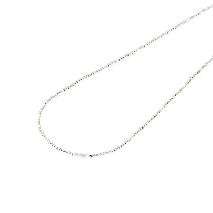 【LIMITED NUMBER】silver925 plated collection ネックレス ニッケルフリー メタル スクエア ビーズ チェーン マンテル ショートネックレス オリジナル巾着付き