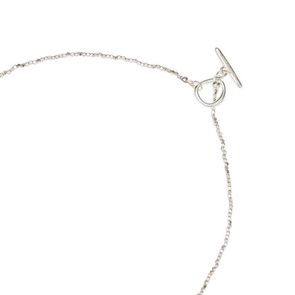 【LIMITED NUMBER】silver925 plated collection ネックレス ニッケルフリー メタル スクエア ビーズ チェーン マンテル ショートネックレス オリジナル巾着付き