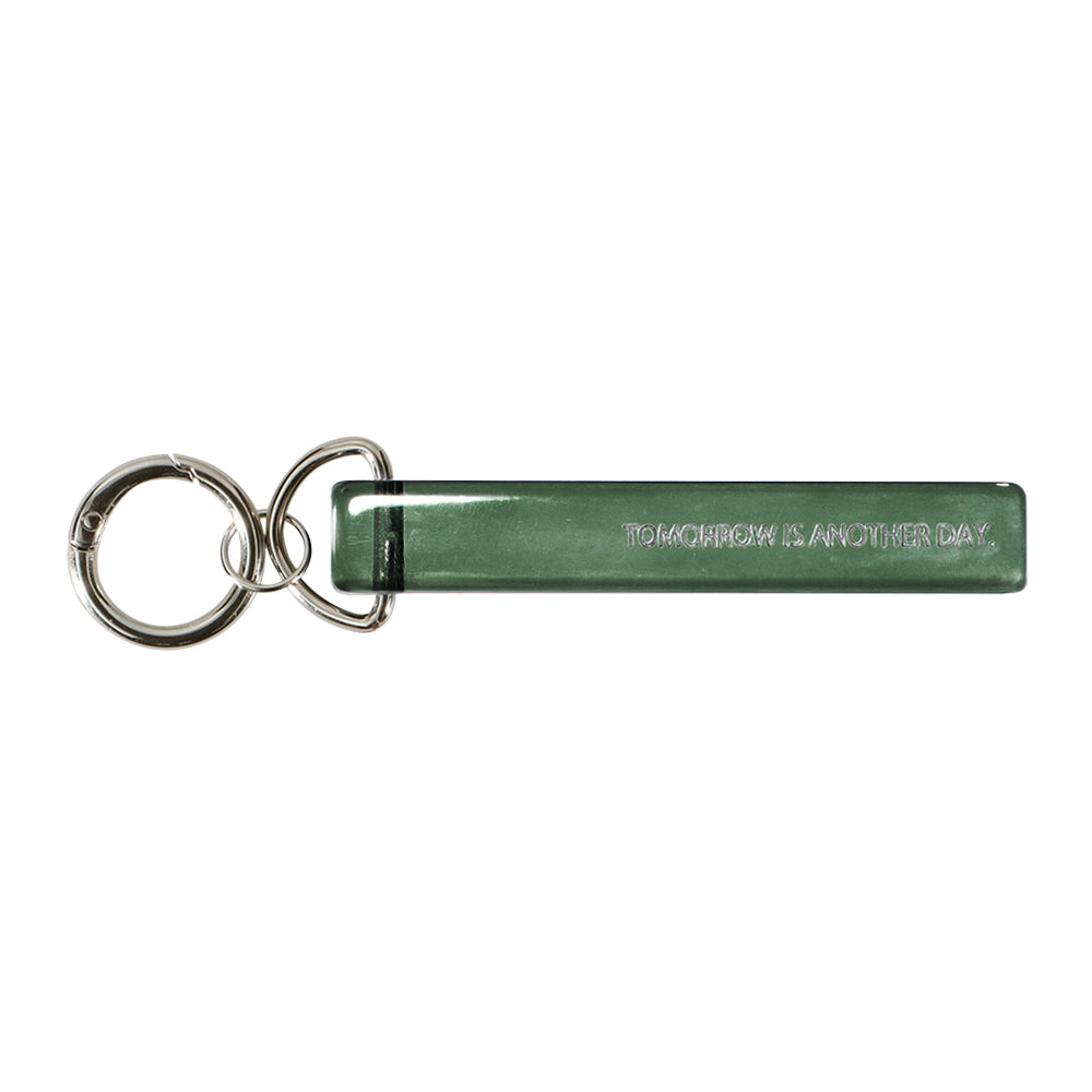 【LIMITED NUMBER】Vintage Like-KEY CHARM ホテルキー メッセージ マーブル クリア カラー カラビナ キーリング
