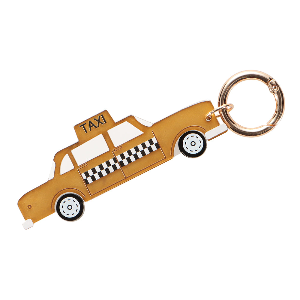 【LIMITED NUMBER】Vintage Like-KEY CHARM タクシー カー&サーフボード マーブル クリア カラー カラビナ キーリング