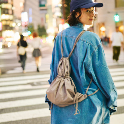 【LIMITED NUMBER】バッグ 巾着 ナイロン ロゴ ナップサック リュック