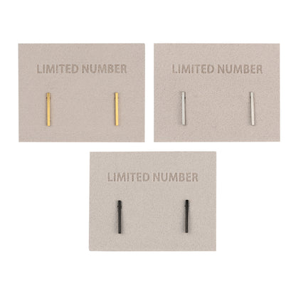 【LIMITED NUMBER】STAINLESS collection ピアス メタル Iライン ステック スタッドピアス