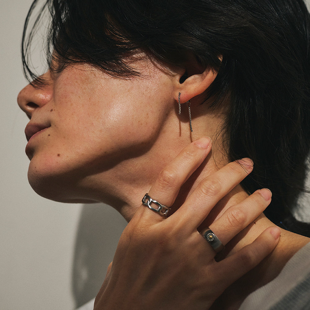 LIMITED NUMBER】STAINLESS collection ピアス メタル スリム