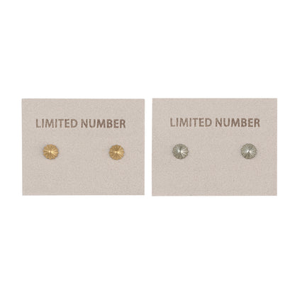 【LIMITED NUMBER】STAINLESS collection ピアス メタル ミニ フラワー コンチョ 鋲 スタッドピアス