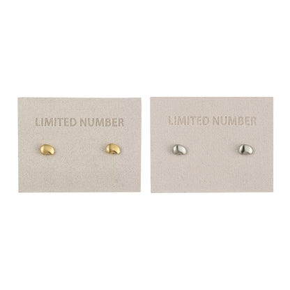 【LIMITED NUMBER】STAINLESS collection ピアス メタル ミニ ビーンズ スタッドピアス