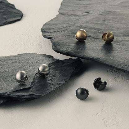 【LIMITED NUMBER】STAINLESS collection ピアス メタル ボール ワンタッチ フープピアス