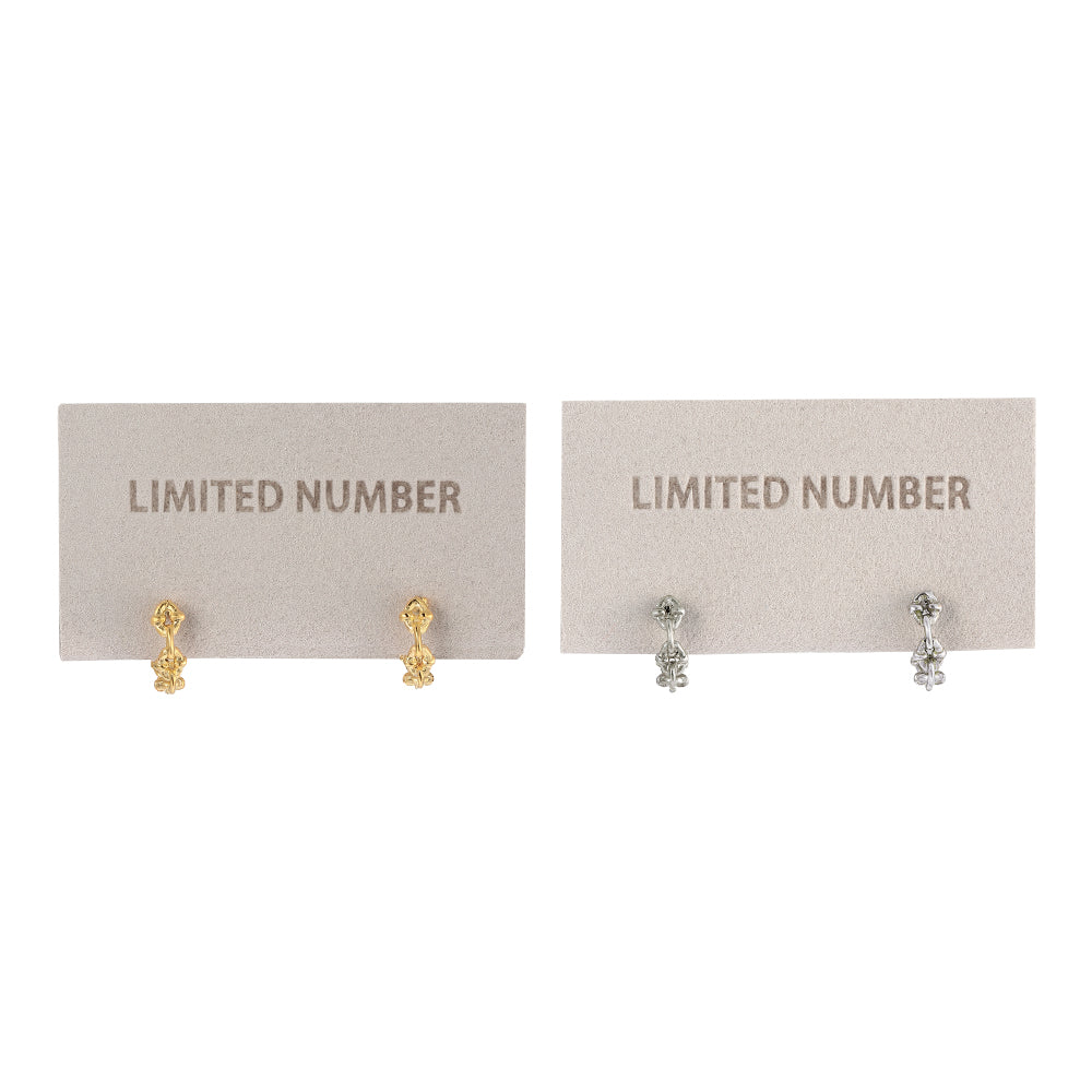 【LIMITED NUMBER】STAINLESS collection ピアス メタル デザイン リンクチェーン ワンタッチ フープピアス