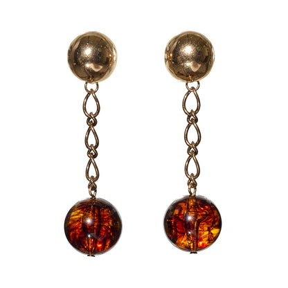 【LIMITED NUMBER/リミテッドナンバー】MELLOW チェーン クリア カラー ボール チタンポスト スタッドピアス