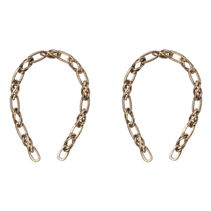 【LIMITED NUMBER/リミテッドナンバー】Vintage Like ピアス メタル チェーン 馬蹄 ホースシュー チタンポスト スタッドピアス