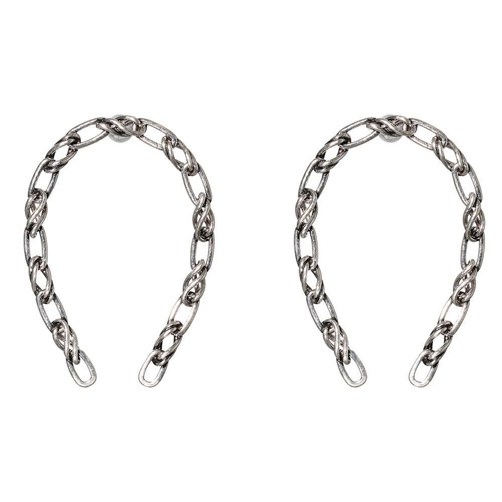 【LIMITED NUMBER/リミテッドナンバー】Vintage Like ピアス メタル チェーン 馬蹄 ホースシュー チタンポスト スタッドピアス