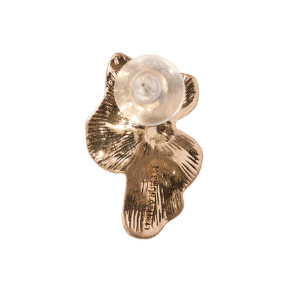 【LIMITED NUMBER/リミテッドナンバー】Vintage Like ピアス ニッケルフリー メタル フラワー モノトーンカラー チタンポスト スタッドピアス