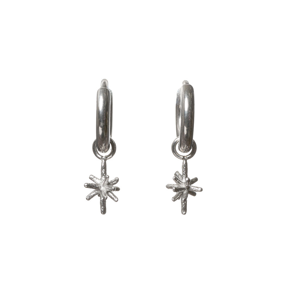 【LIMITED NUMBER/リミテッドナンバー】  MOON stainless collection ピアス メタル ミニ ブライトスター ステンレス フープピアス