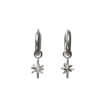 【LIMITED NUMBER/リミテッドナンバー】  MOON stainless collection ピアス メタル ミニ ブライトスター ステンレス フープピアス