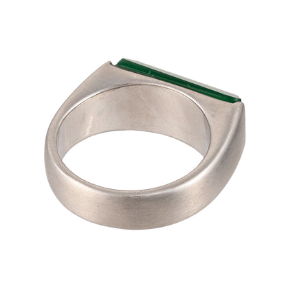 【LIMITED NUMBER】STAINLESS collection リング メタル レクタングル 天然石 13号 17号 指輪