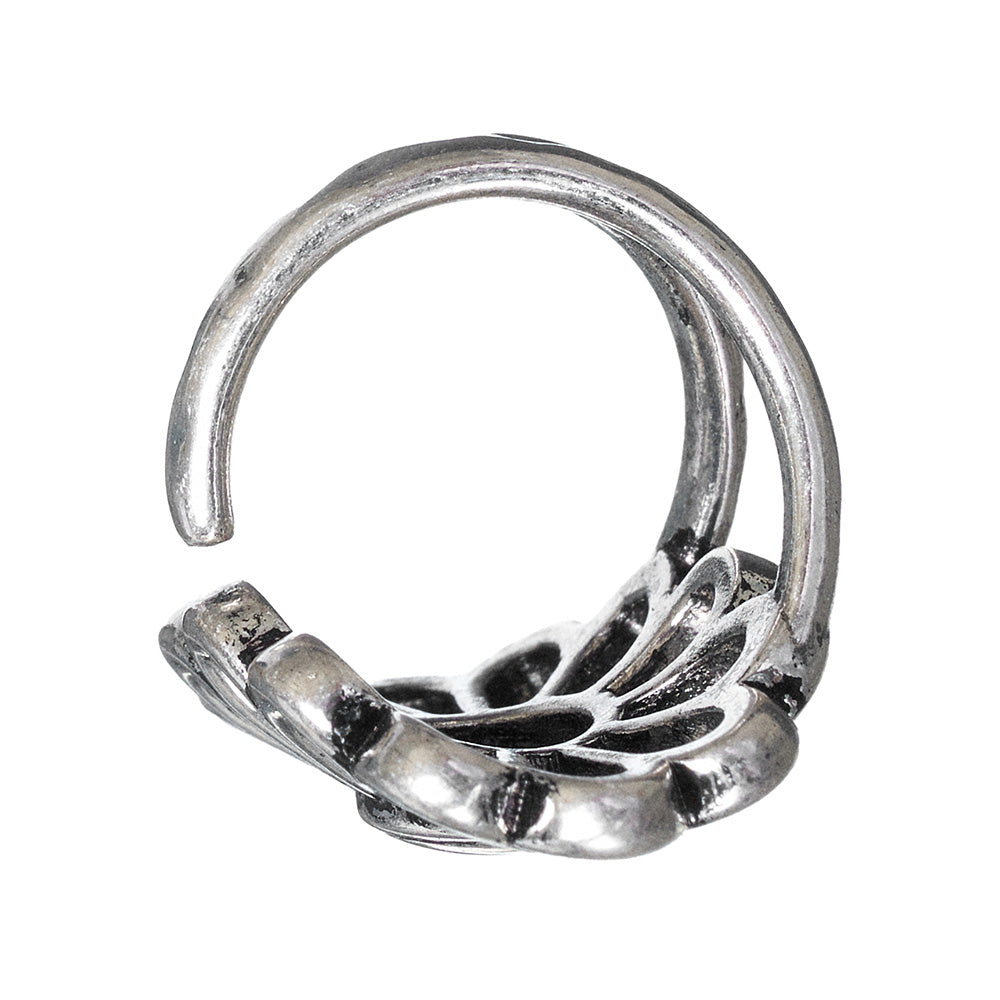 【LIMITED NUMBER】Vintage Like/volume ring リング ニッケルフリー メタル フラワー 透かし フリーサイズ 指輪