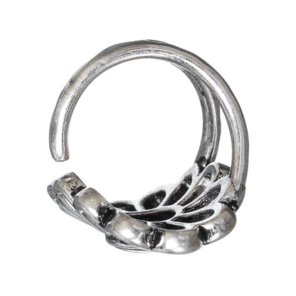 【LIMITED NUMBER】Vintage Like/volume ring リング ニッケルフリー メタル フラワー 透かし フリーサイズ 指輪