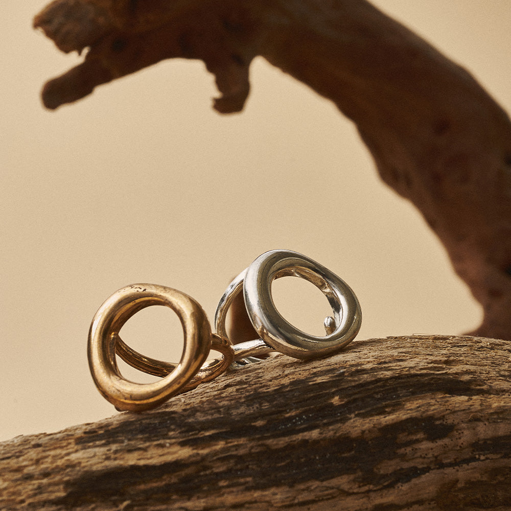 【LIMITED NUMBER】Vintage Like/volume ring リング ニッケルフリー メタル ラウンド フリーサイズ 指輪