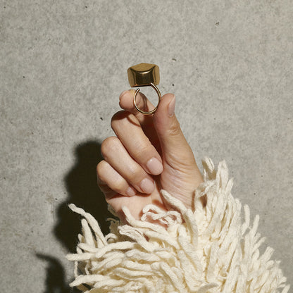 【LIMITED NUMBER】Vintage Like/volume ring リング ニッケルフリー メタル ブロック ロック フリーサイズ 指輪