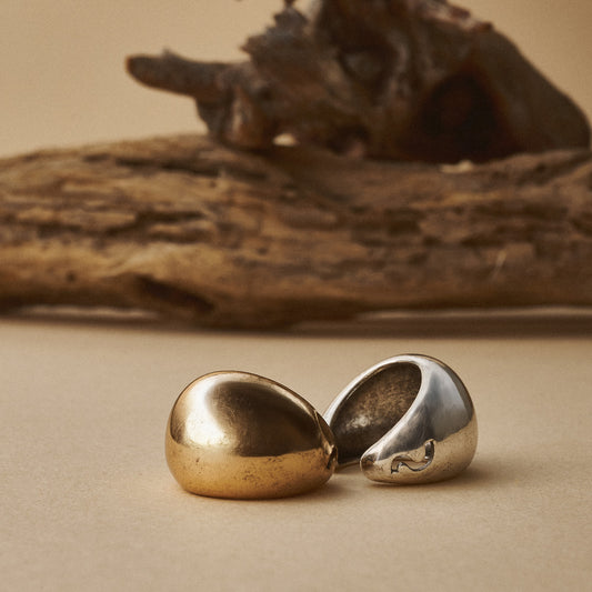 【LIMITED NUMBER】Vintage Like/volume ring リング ニッケルフリー メタル ワイド プランプ フリーサイズ 指輪