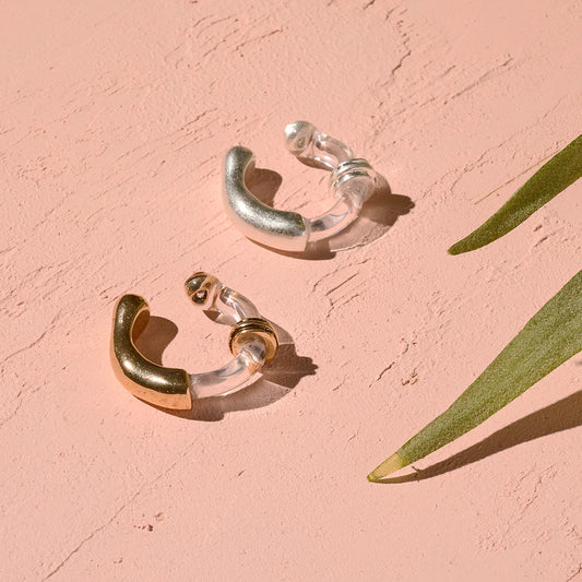 【LIMITED NUMBER/リミテッドナンバー】MELLOW クリア マット ハーフ コンビカラーボール 12号 指輪