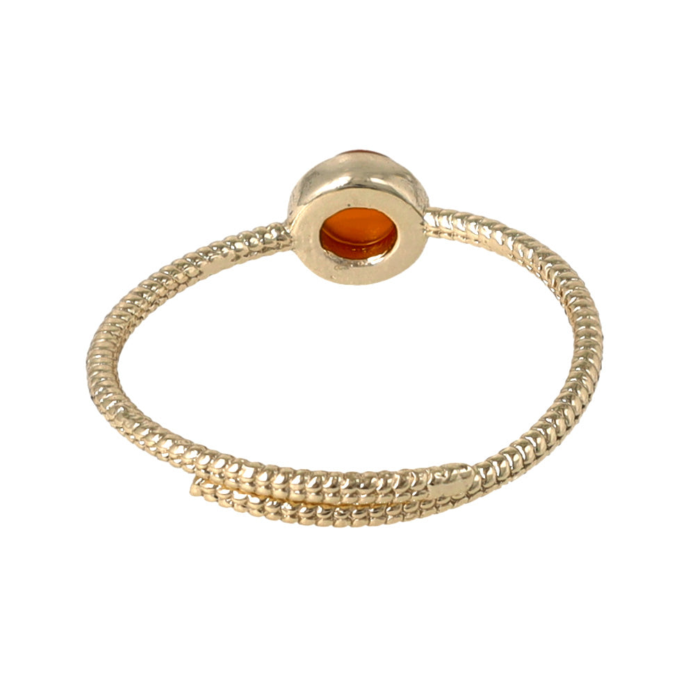 【Suu her.】リング テクスチャー ミニ サークル フレーム 天然石 フリーサイズ 指輪 オリジナルクリアケース付き